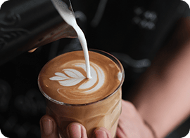 4 Cafetería con buena preparación de café